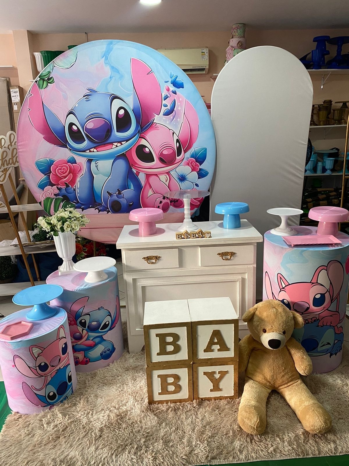 Stitch E Namorada Cha de Bb - CARLOS HENRIQUES DE OLIVEIRA CRESPO 52601125