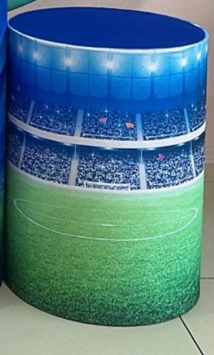 Capa Cilindro Sublimada Média Futebol Estádio - Selminha Lokfest