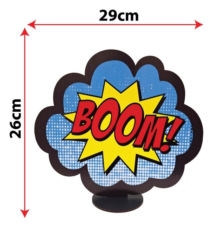 Display de Mesa Mdf Herói Boom! - Selminha Lokfest