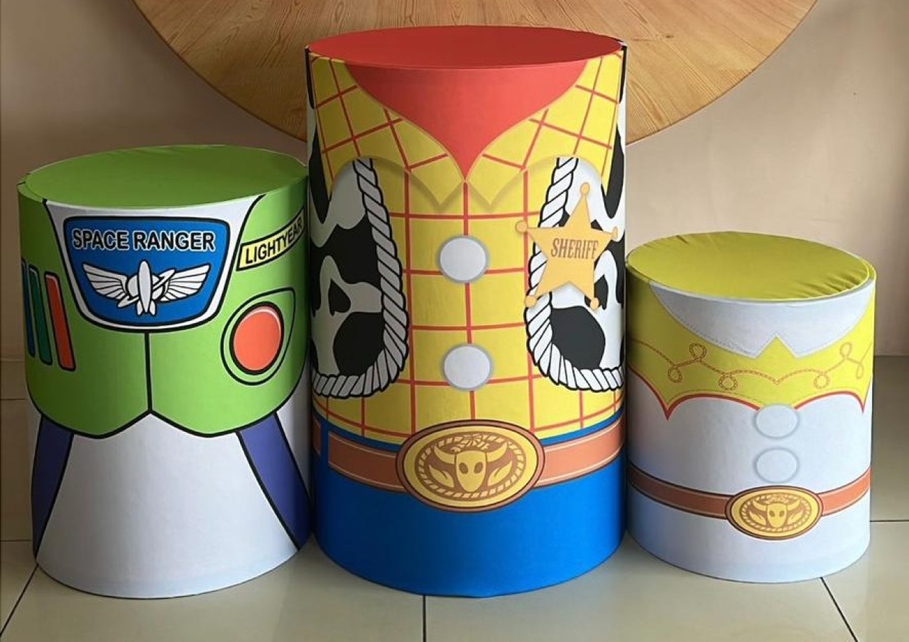 Trio Capas de Cilindros Sublimadas Toy Story  - Selminha Lokfest