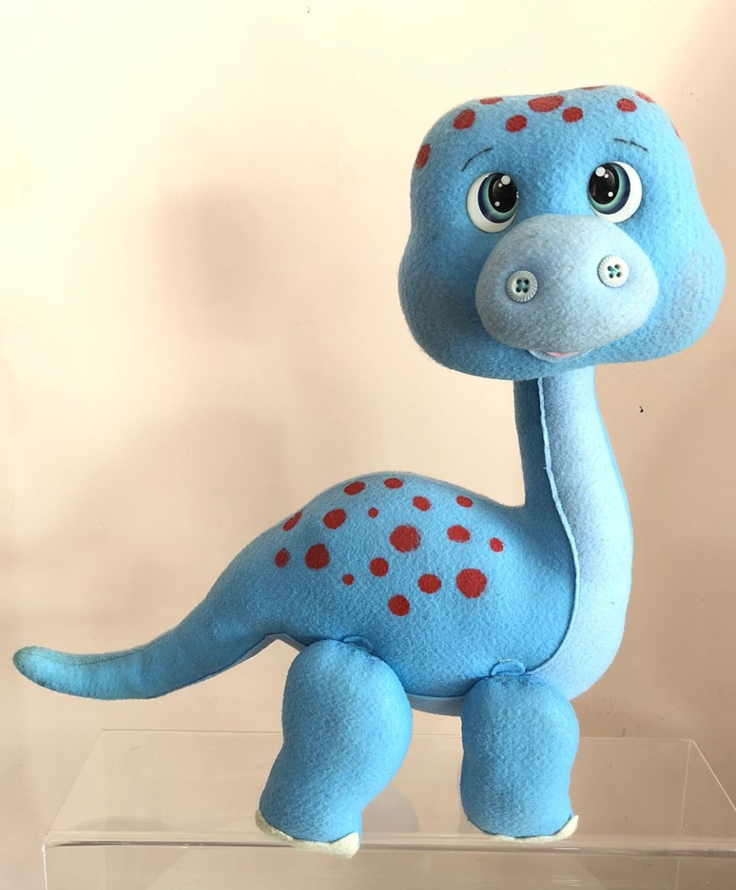 Dinossauro Baby Azul Feltro  - Selminha Lokfest