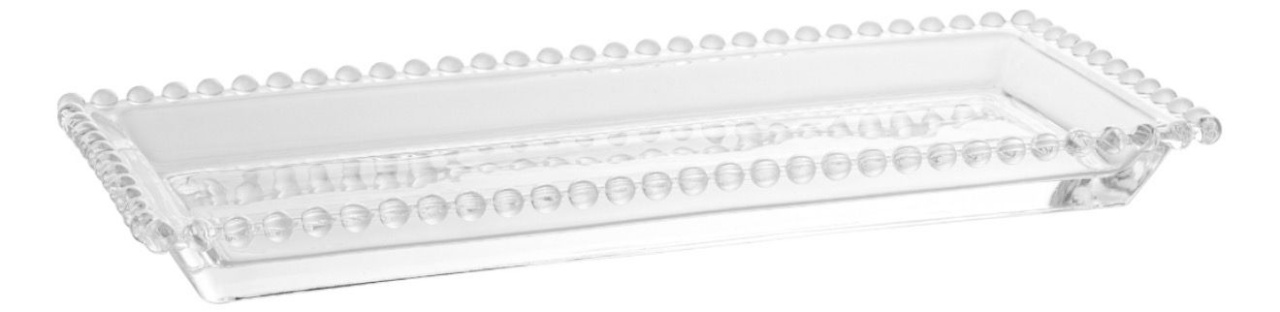 Bandeja Retangular Cristal Wolff (30Cm X 13Cm) - Selminha Lokfest