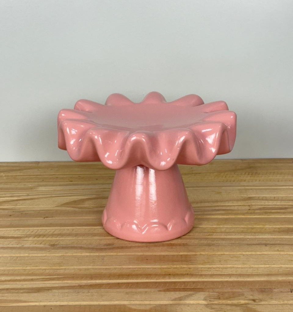 Bandeja Redonda Babadinho G Rosa Claro (21X14Cm) - Selminha Lokfest