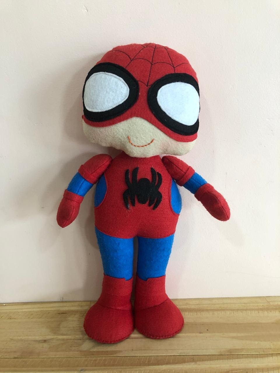 Boneco Em Feltro Homem Aranha Cute (30Cm) - Selminha Lokfest