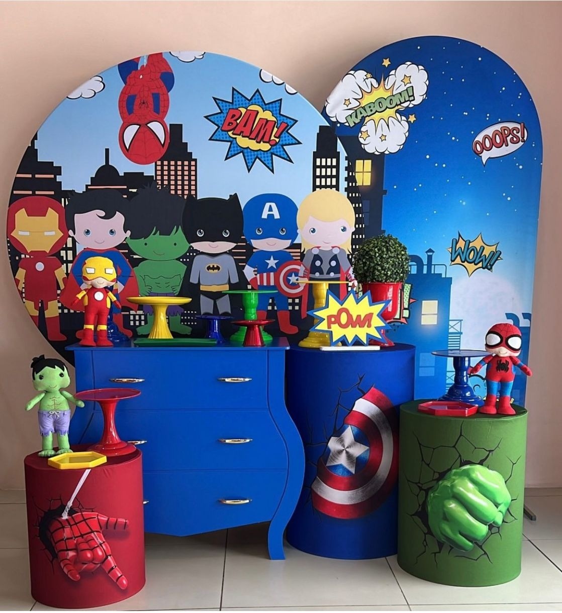 Kit Festa Show Vingadores Cute - Selminha Lokfest