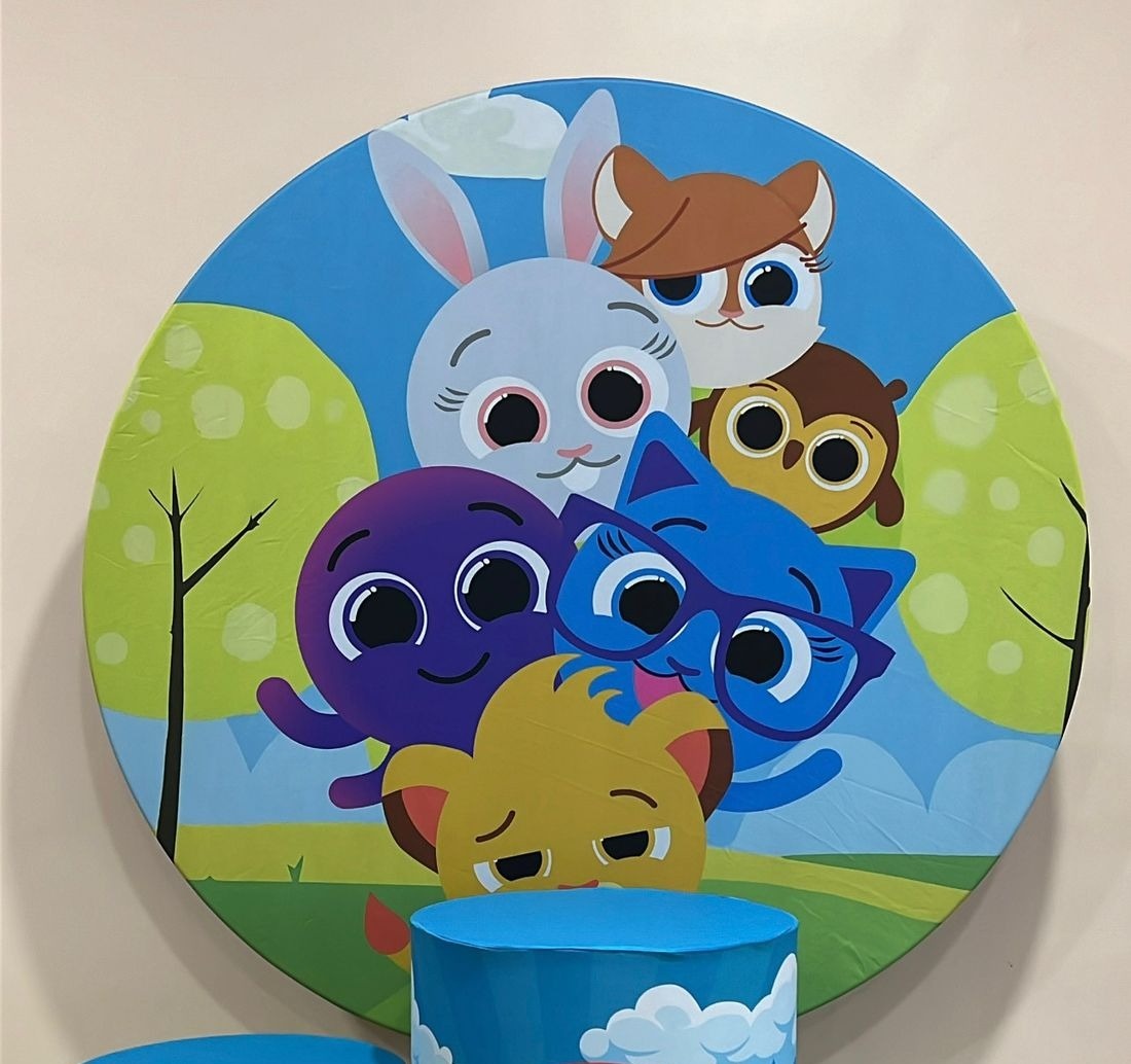 Capa Sublimada Painel Bolofofos Menino (1,50M) - Selminha Lokfest