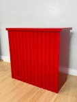 Mesa Cômoda Ripada Vermelha Mdf (80Cm) - imagem 3