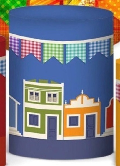 Capa Cilindro Sublimada Grande Festa Junina Kit 01 - Selminha Lokfest
