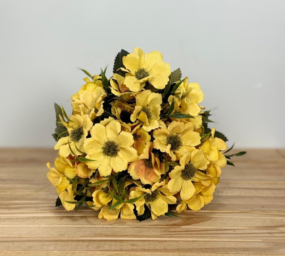 Mini Buquê de Flores Margaridas (Amarela) - Selminha Lokfest