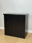 Mesa Cômoda Ripada Preta Mdf (80Cm) - imagem 3