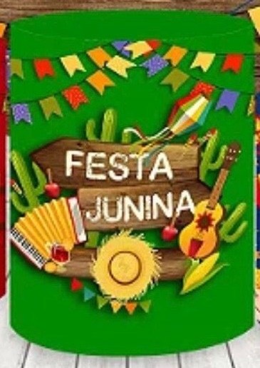 Capa Sublimada Cilindro Grande Festa Junina Kit 04 - Selminha Lokfest