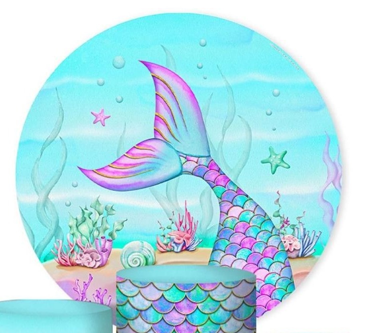 Capa Sublimada Painel Rabo de Sereia 02 (1,50M) - Selminha Lokfest