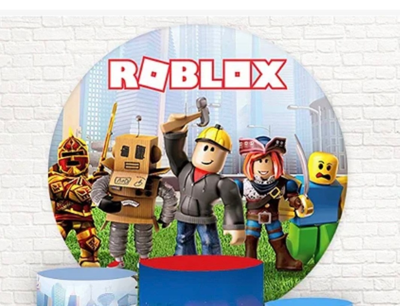Capa Sublimada Painel Roblox Menino (1,50M) - Selminha Lokfest