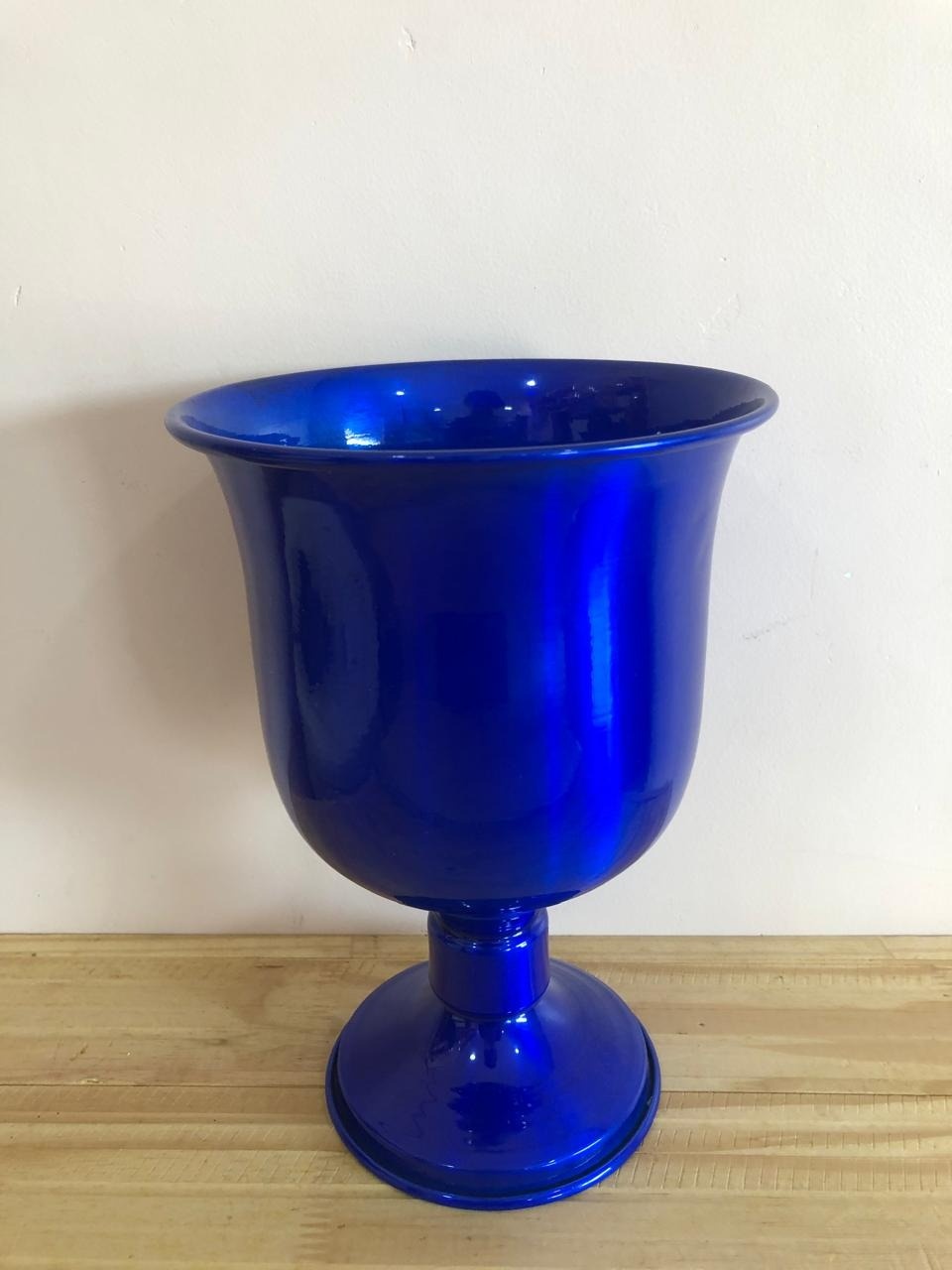 Vaso de Alumínio Azul Royal (25Cm) - Selminha Lokfest