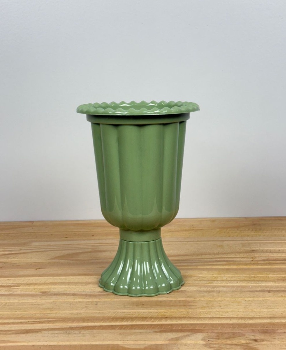 Vaso Grego Pequeno Verde Oliva (18Cm) - Selminha Lokfest