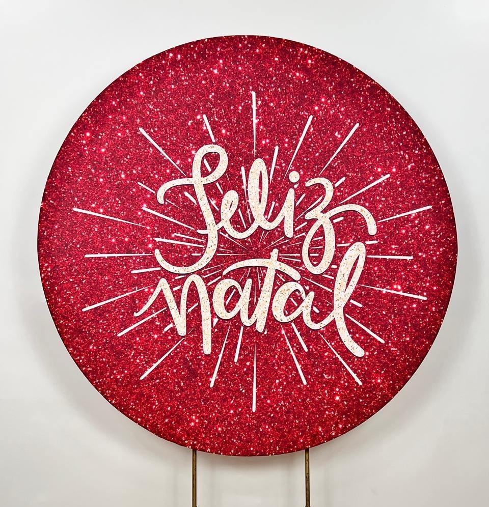 Capa Sublimada Painel Redondo Natal 09 (1,50M) - Selminha Lokfest