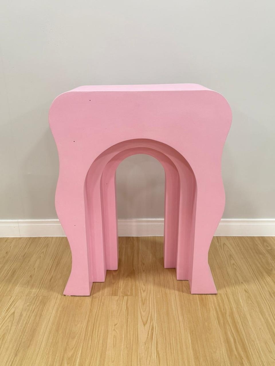 Mesa Onda Grande Mdf Rosa - Selminha Lokfest