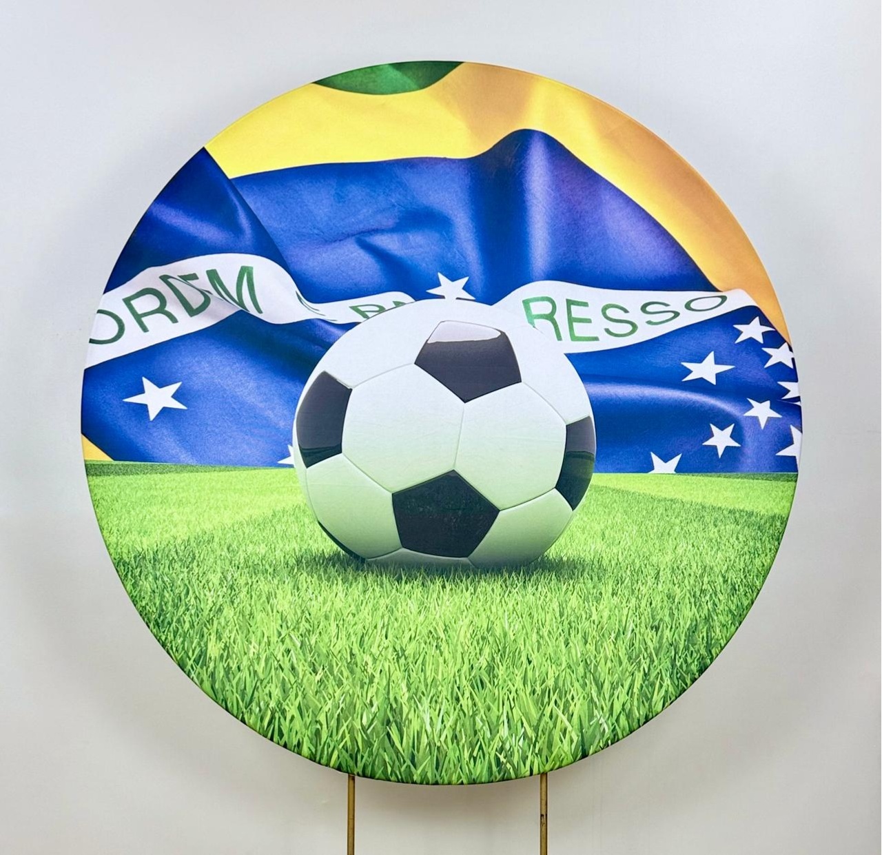 Capa Painel Redondo Sublimado Brasil 02 (1.50M) - Selminha Lokfest