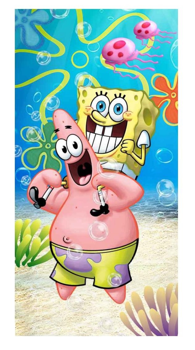 Painel Sublimado Lateral Bob Esponja E Patrick (Tam 2X1) - Selminha Lokfest