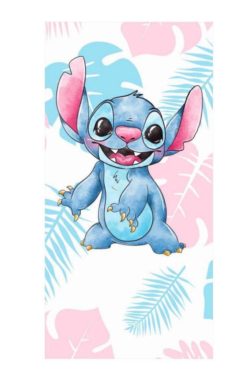 Painel Sublimado Retangular Stitch Azul (2X1) - Selminha Lokfest