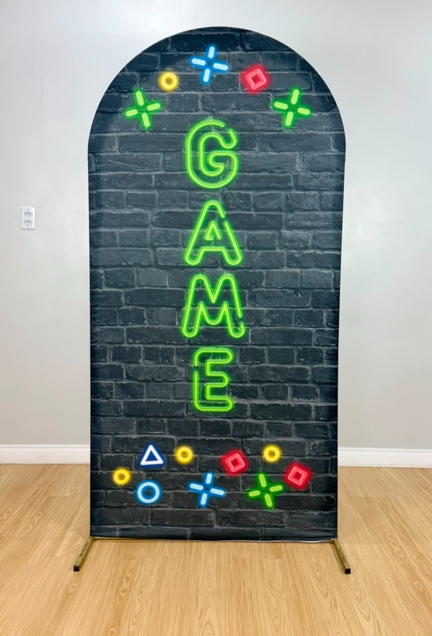 Painel Romano Sublimado Game (Tam 2X1) - Selminha Lokfest