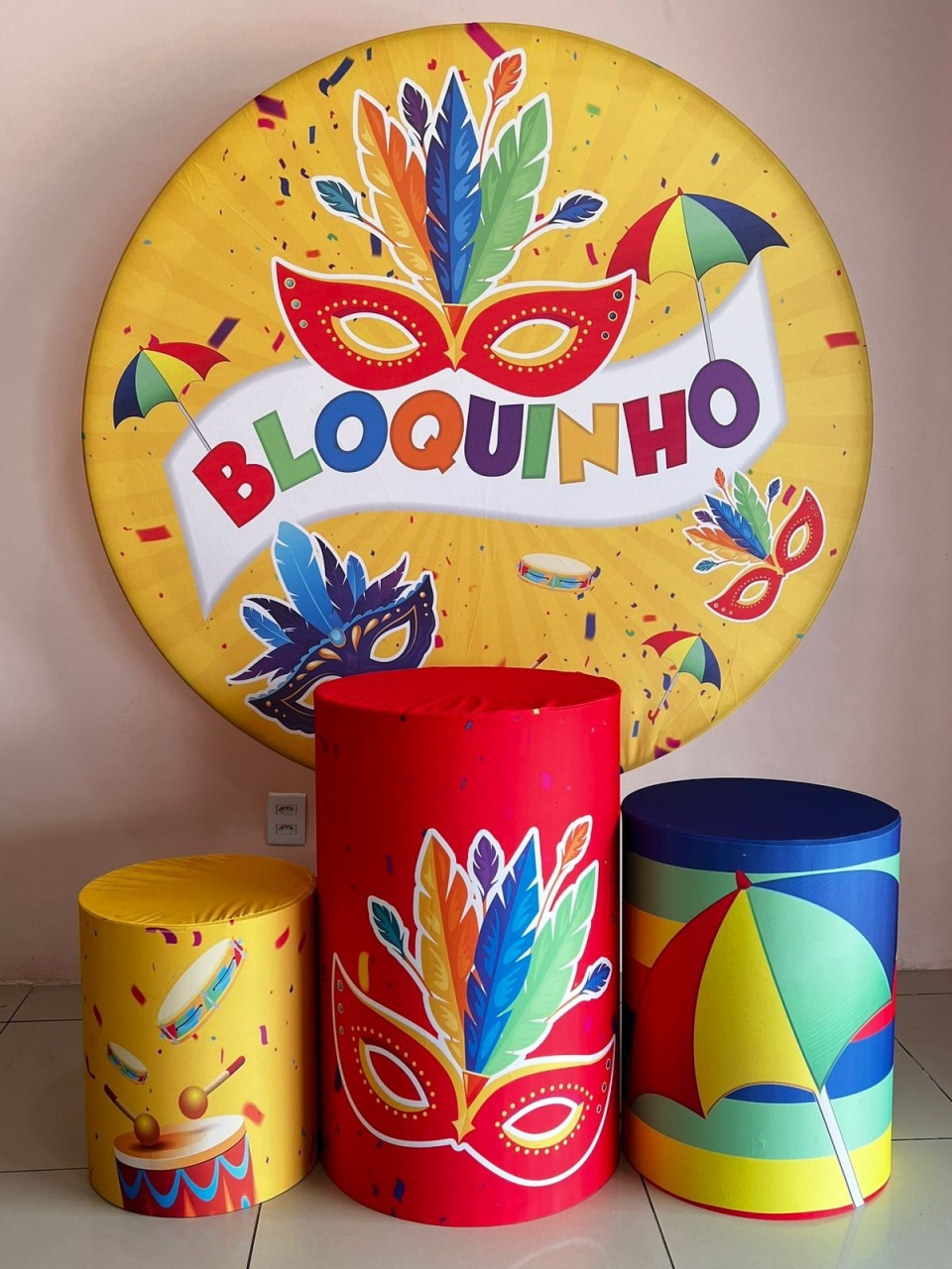 Kit Sublimado 4 Pçs Carnaval Bloquinho 01 - Selminha Lokfest