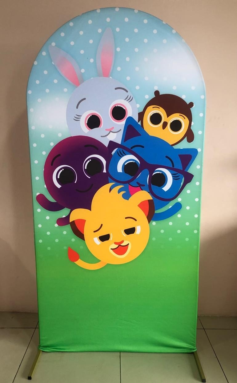Painel Sublimado Romano Bolofofos (2X1) - Selminha Lokfest