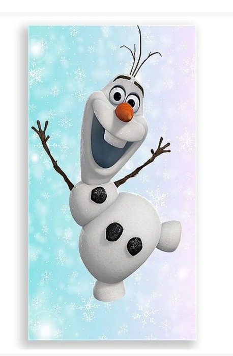Painel Sublimado Lateral Olaf Frozen (Tam 2X1) - Selminha Lokfest