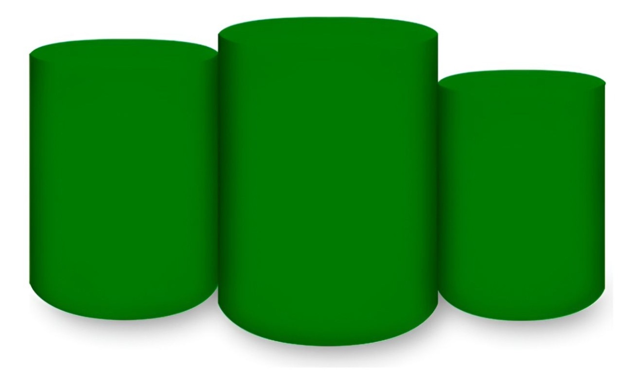 Trio Capas de Cilindros Verde Bandeira - Selminha Lokfest