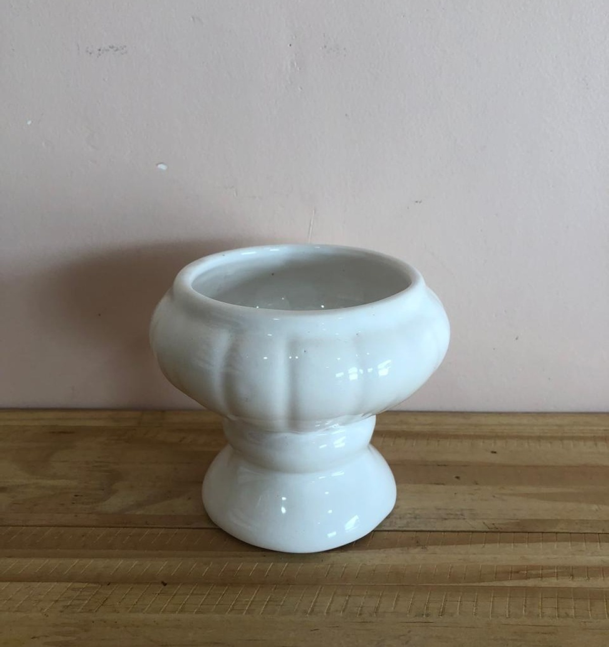 Mini Vaso Cerâmica Roma Branco (10Cm) - Selminha Lokfest
