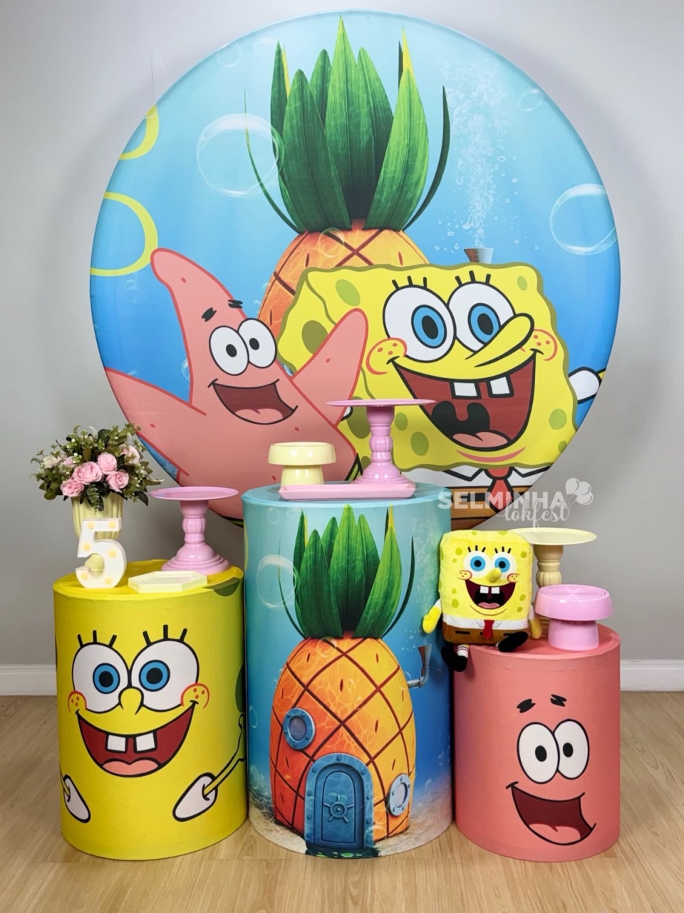 Kit Divertido Bob Esponja - 1 - Selminha Lokfest