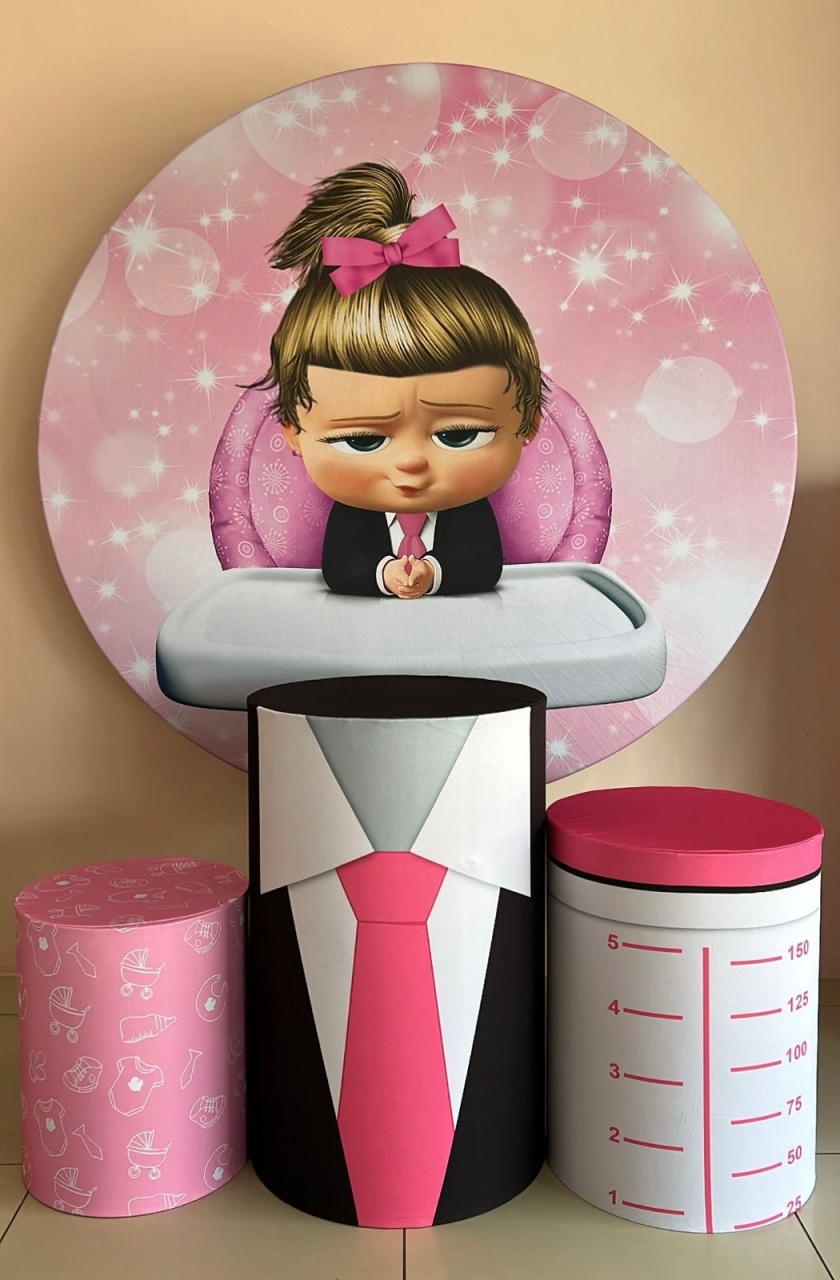 Kit Sublimado Capa Painel Redondo E Capas de Cilindros Poderosa Chefinha - Selminha Lokfest