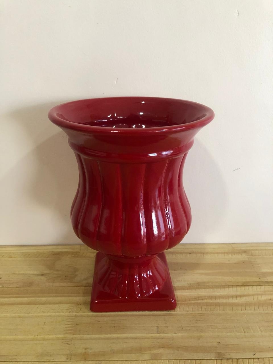 Vaso Roma Cerâmica Vermelho (23Cm) - Selminha Lokfest