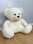Urso Pelúcia Branco Sentado (Aprox 75Cm de Altura) - imagem 2