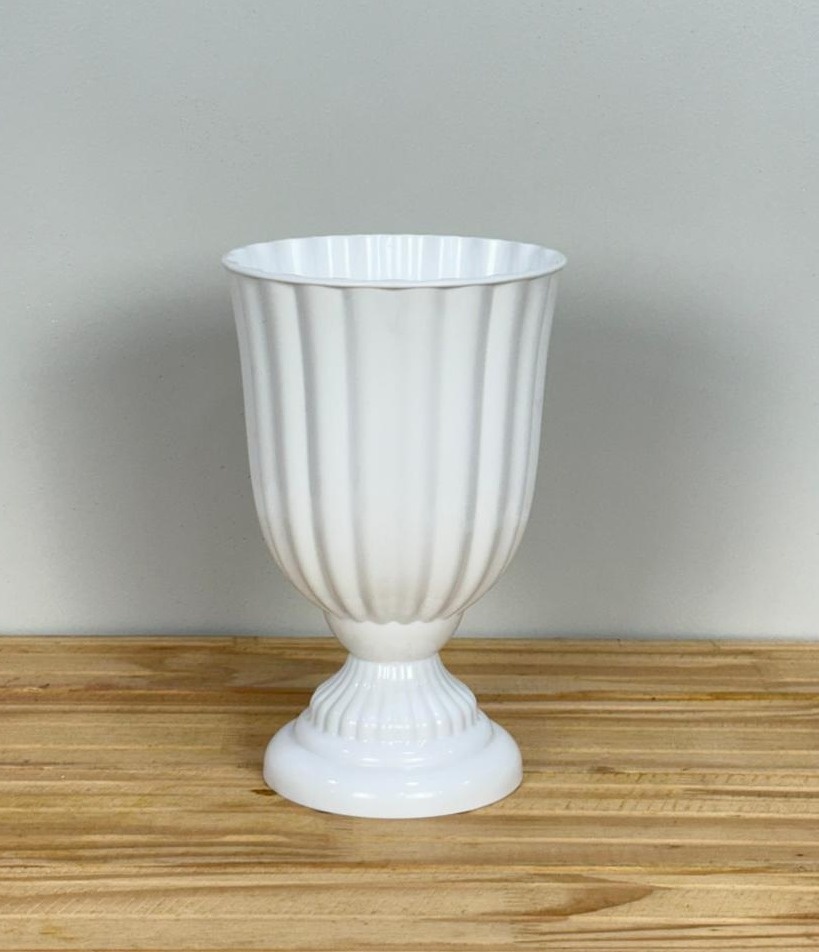 Vaso Dubai Branco (21Cm) - Selminha Lokfest