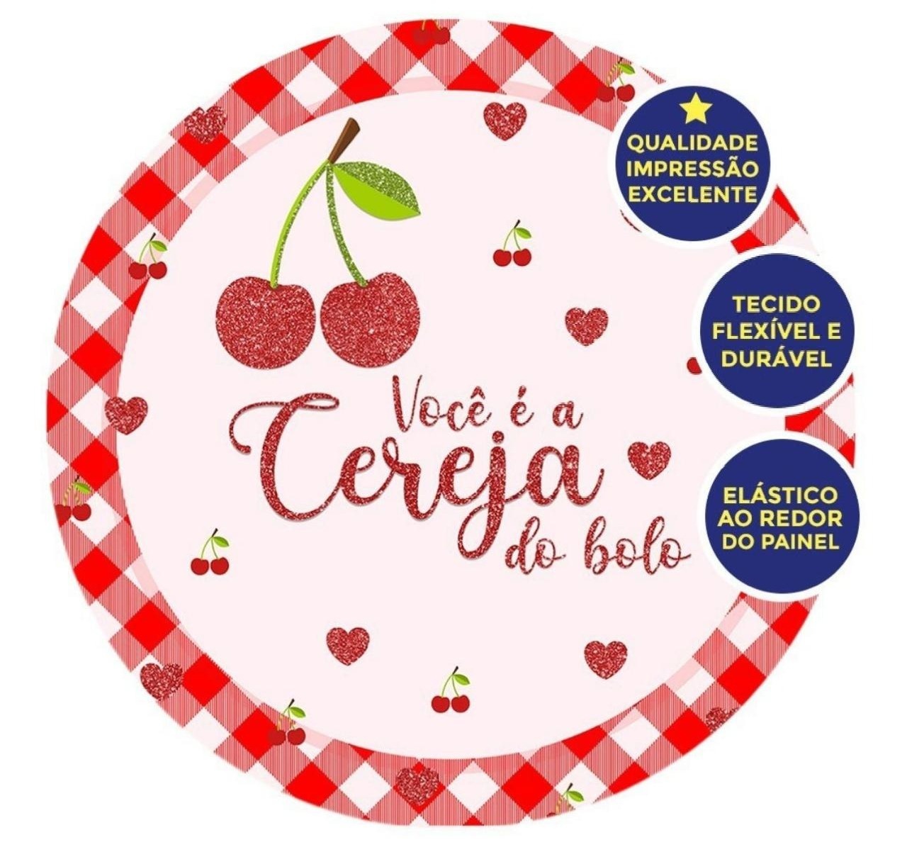 Capa Sublimada Painel Cereja (1,50M) - Selminha Lokfest