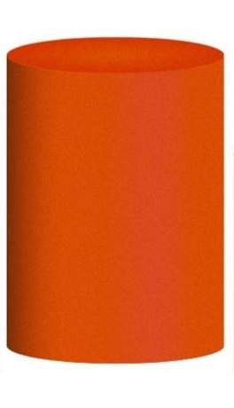 Capa Cilindro Grande Laranja - Selminha Lokfest