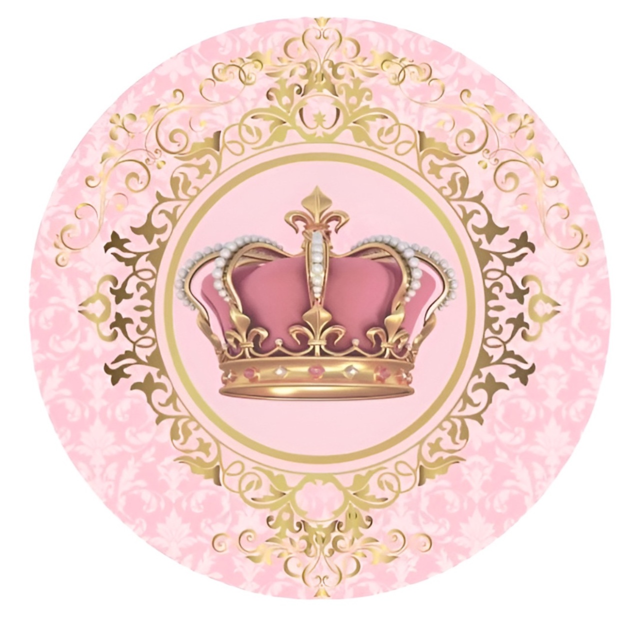 Capa Sublimada Painel Realeza Rosa (1,50M) - Selminha Lokfest
