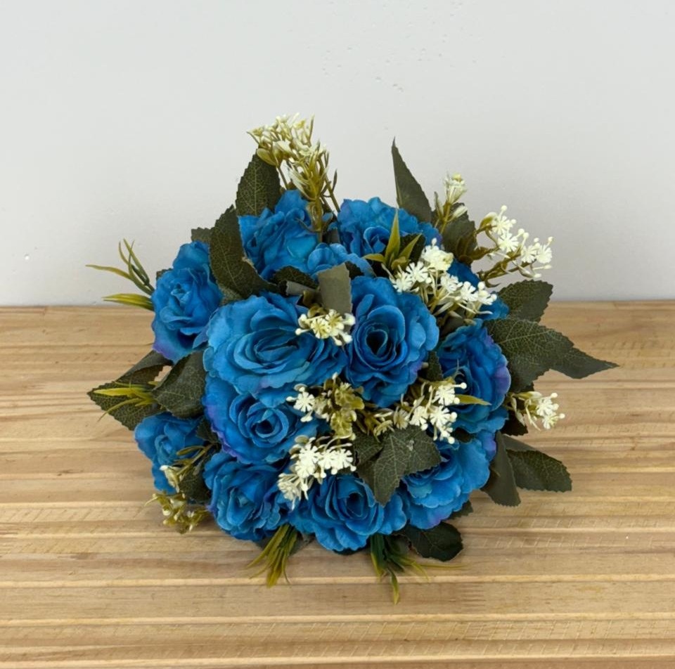 Mini Buquê de Flores (Azul) - Selminha Lokfest