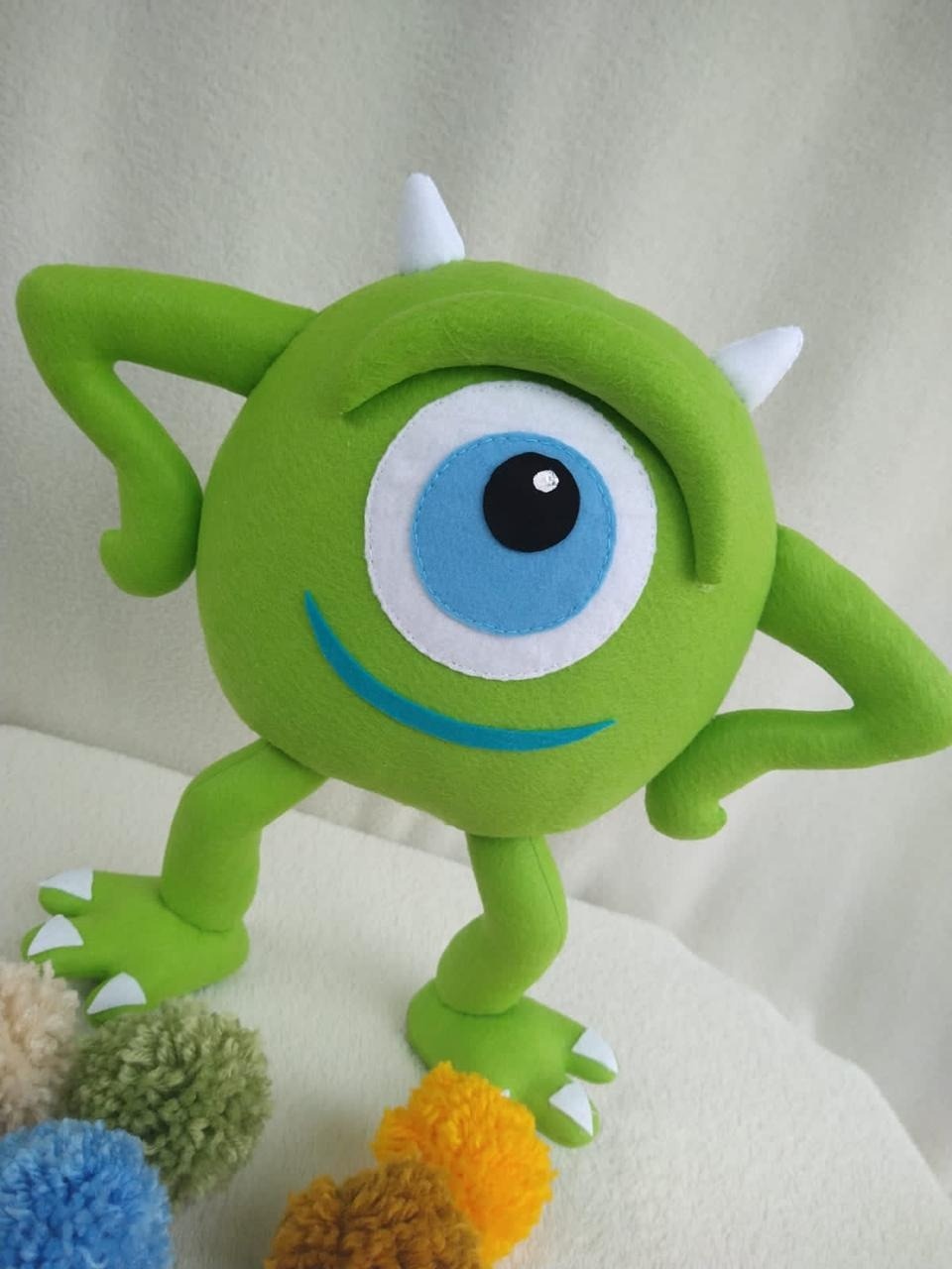 Boneco Mike Feltro (Monstros S.a) 32Cm - Selminha Lokfest