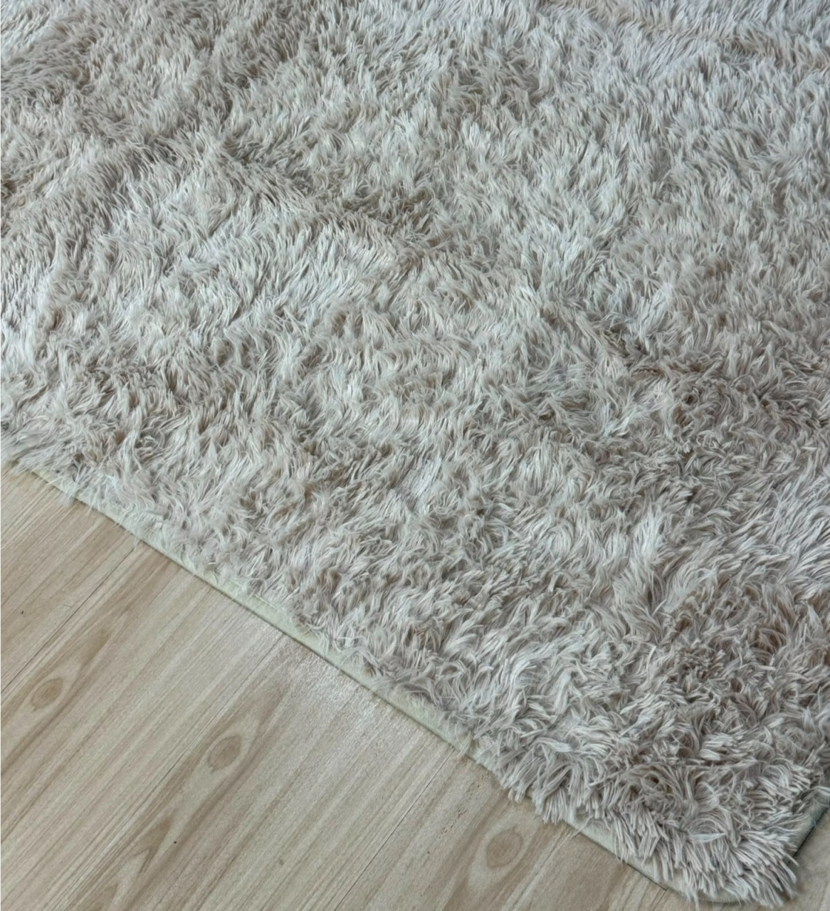 Tapete Felpudo Bege (2,00X1,50) - Selminha Lokfest