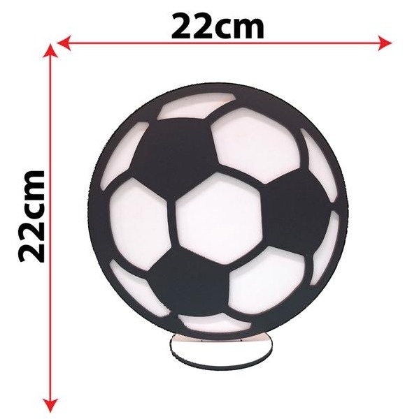 Bola Display Futebol Mdf - Selminha Lokfest
