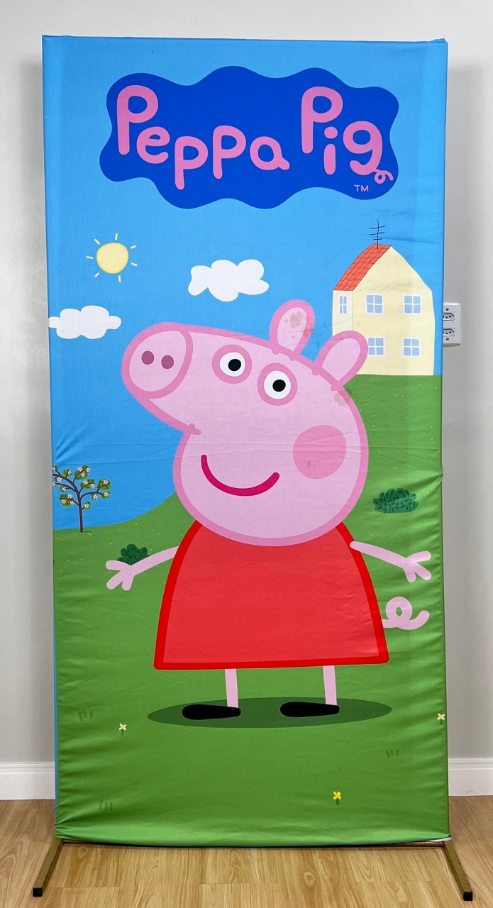 Painel Sublimado Lateral Peppa Pig (Tam 2X1) - Selminha Lokfest