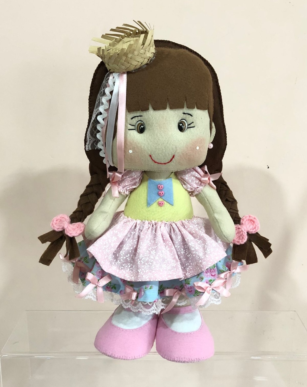  Menina Feltro Caipira Candy Color - Selminha Lokfest