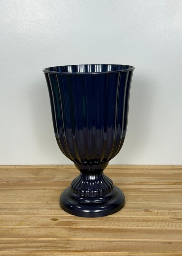 Vaso Dubai Azul Petróleo (21Cm) - Selminha Lokfest