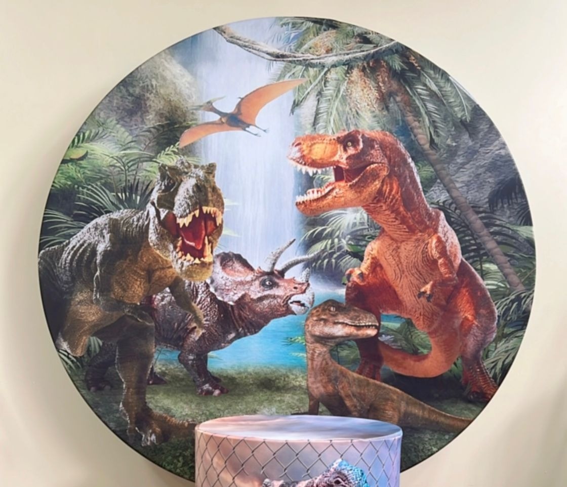 Capa Sublimada Painel Jurassic Park (1,50M) - Selminha Lokfest