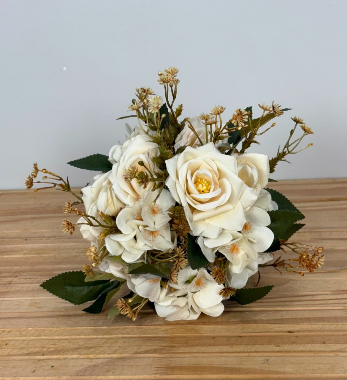 Mini Buquê de Flores Flor Do Campo (Creme) - Selminha Lokfest
