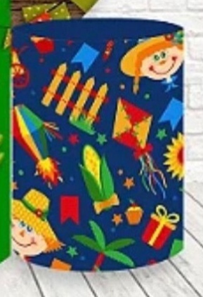 Capa Cilindro Sublimada Pequena Festa Junina Kit 03 - Selminha Lokfest