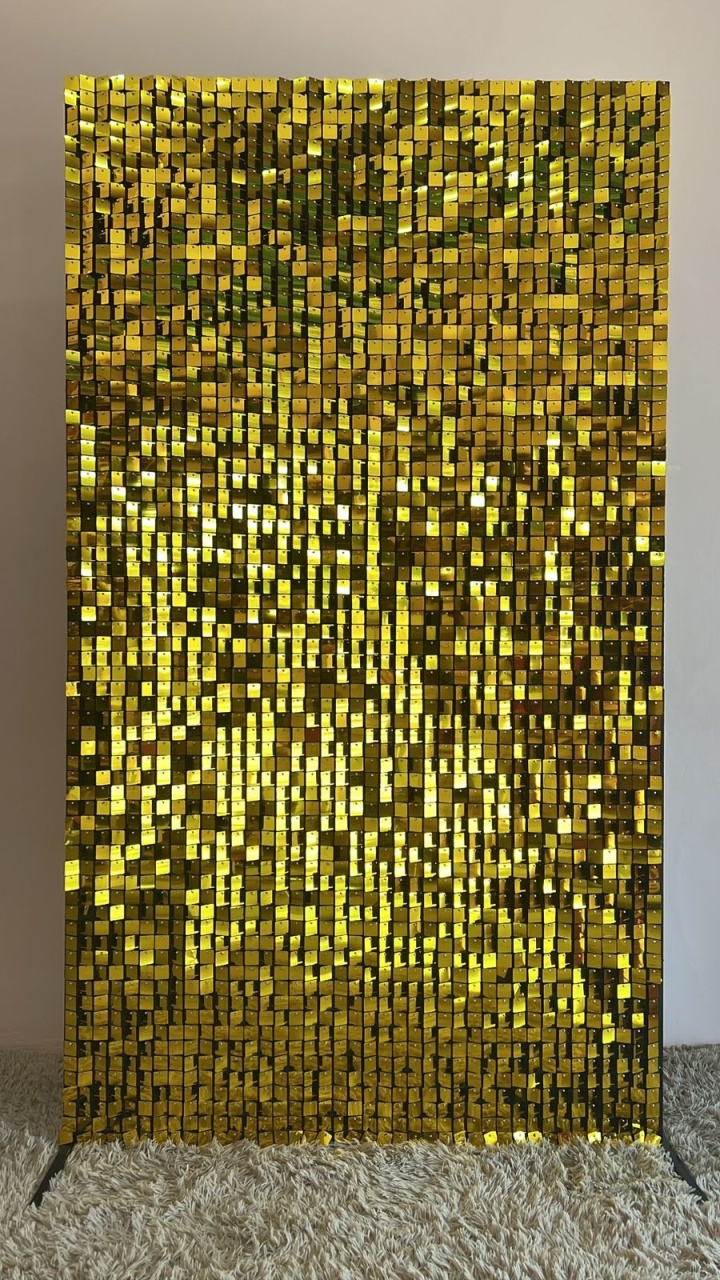 Painel Mágico Dourado (2.20X1.20) - Selminha Lokfest