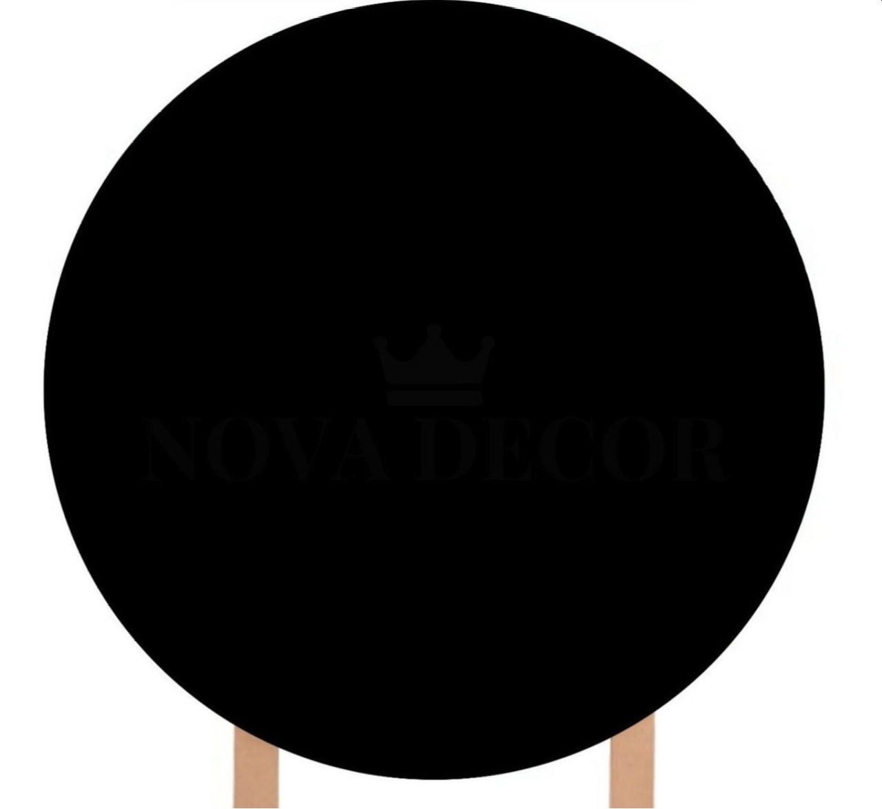 Capa Painel Redondo Preto (1.50M) - Selminha Lokfest